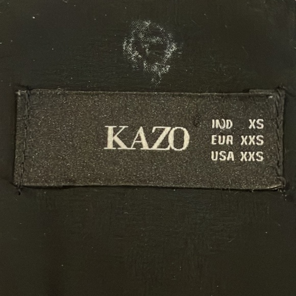 Kazo Black Sheer Double Spaghetti Strap Beaded Back Tank Top Size XXS - Picture 13 of 14